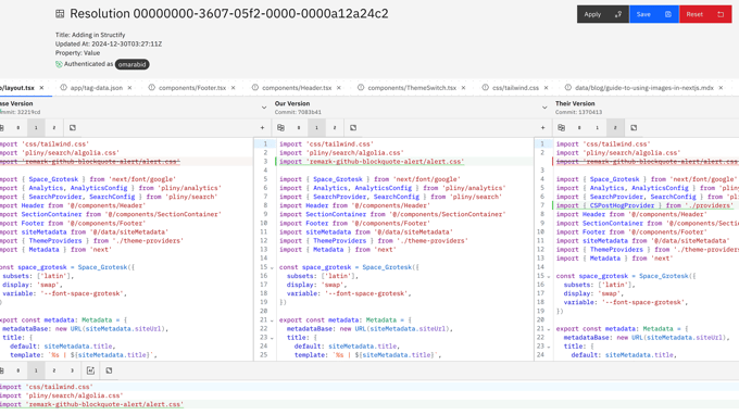 CodeInput browser extension showing merge conflict detection on GitHub